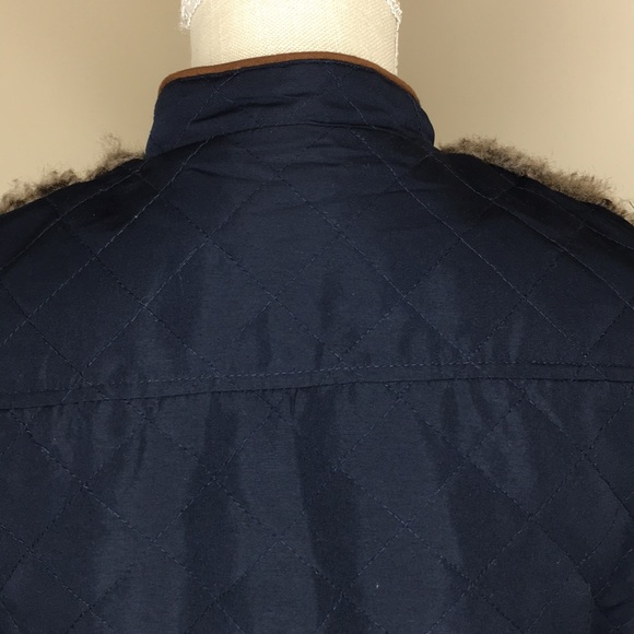 VINTAGE AMERICA FAUX FUR VEST SZ MISSY MEDIUM - Picture 4 of 7